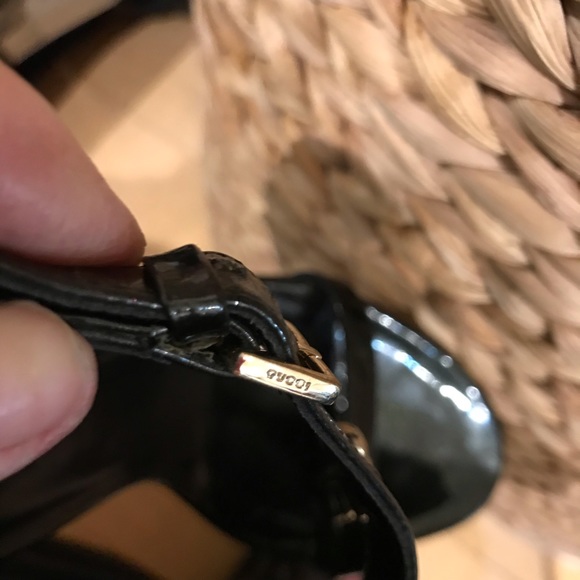 GUCCI chain sandal heels Sz 7.5 - Picture 10 of 11